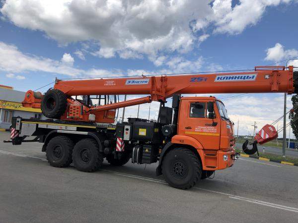 Автокраны Клинцы 25 тонн 33 метра Камаз 6х6 Новый