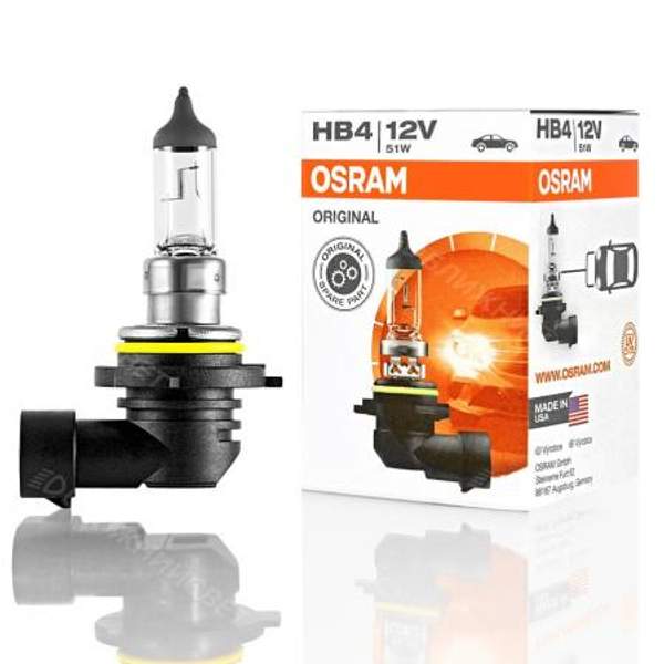 Автолампа OSRAM ORIGINAL LINE 12V HB4 51W P22d (картон) (1 шт)