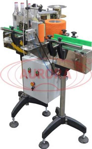 Автоматическая этикетировочная линия для двусторонней этикетки на круглую тару АЭ