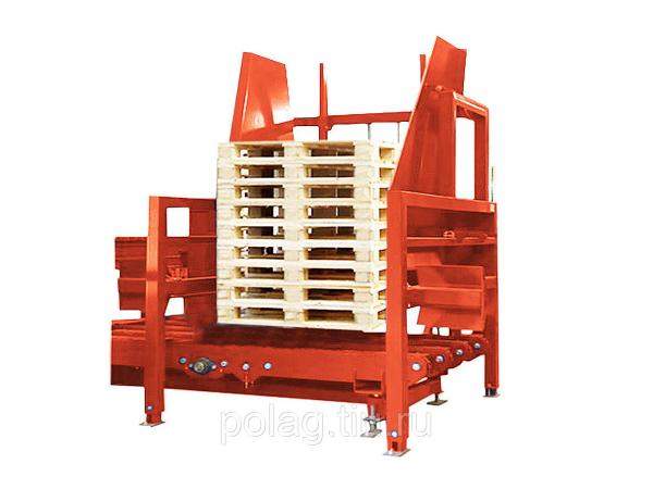 Автоматическая подача паллет (кассета на 20 паллет с рольгангом) [опция ПАЛ]