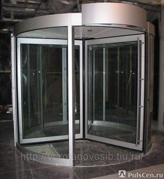 Автоматические вращающиеся двери