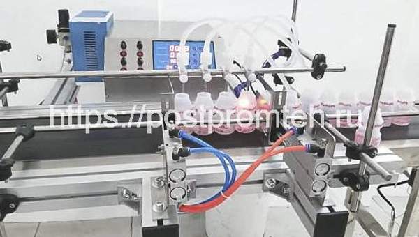 Автоматический дозатор жидкости 2 разливочных сопла (Диафрагменный насос)