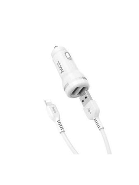 Автомобильное зарядное устройство Hoco Z27/2 USB/2.4 A/кабель/в прикуриватель/зарядка в авто Hoco