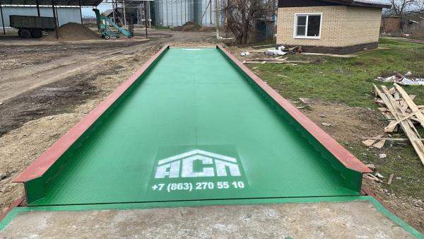 Автомобильные весы «АСП» 60 тонн 16 метров на поверхности