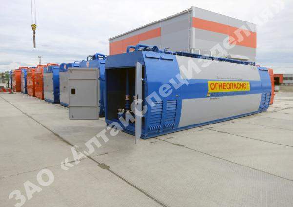 АЗС станции контейнерного типа, резервуарное оборудование, контейнер хранения топлива