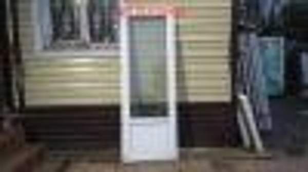 Б/У Двери Пластиковые 2100 (В) х 750 (Ш) Балконные
