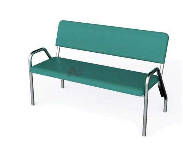 Банкетка со спинкой двухместная БС-2