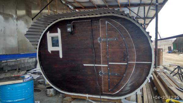 Баня перевозная мобильная овалочка во Владивостоке