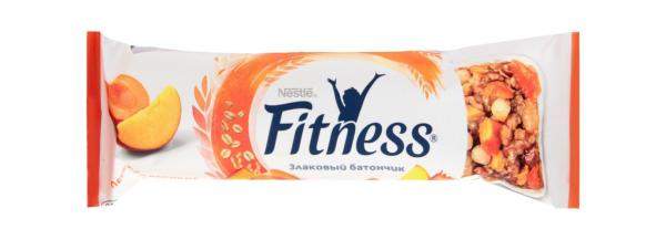 Батончик Fitness Персик и абрикос злаковый, 23.5 г.