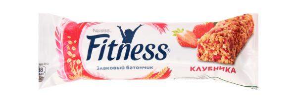 Батончик с цельными злаками и клубникой Fitness м/у 23.5г.