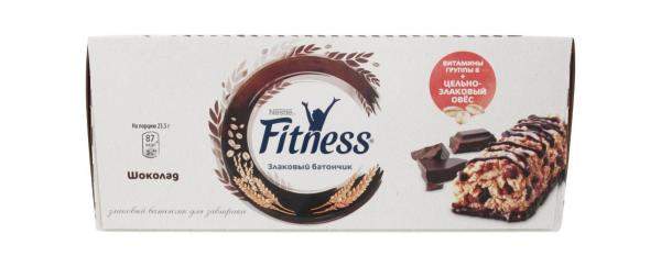 Батончик с цельными злаками и шоколадом Fitness м/у 23.5г.