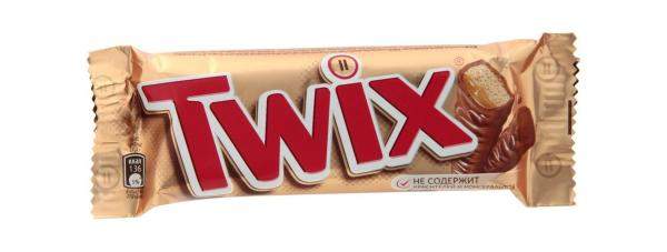 Батончик шоколадный с печеньем и карамелью Twix м/у 55г.