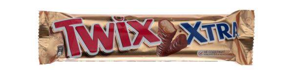 Батончик шоколадный с печеньем и карамелью `Xtra Twix м/у 82г.
