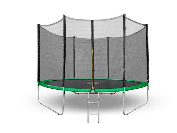 Батут Happy Jump 10ft PRO (312см) с внешней сеткой и лестницей
