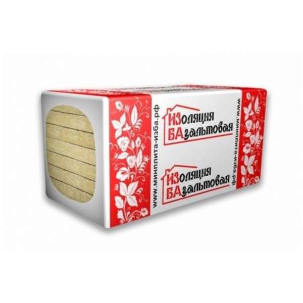 Базальтовый утеплитель Изба Венти 70 1000х600х50 мм / 8 пл.