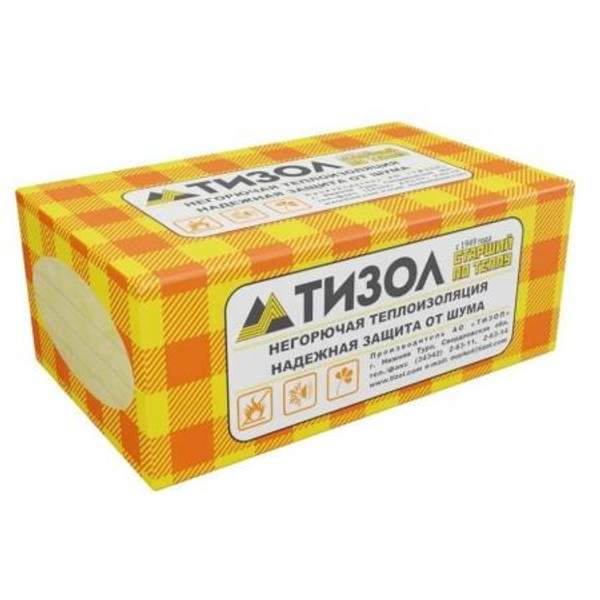 Базальтовый утеплитель Тизол Euro РУФ 145 1000х600х50 мм / 4 пл.