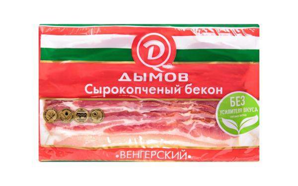 Бекон Дымов Венгерский сырокопченый нарезка, 200 г.