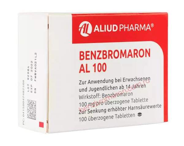 Бензбромарон 100 мг 100 таб.