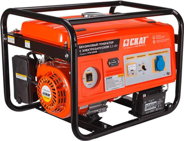 Бензиновая электростанция УГБ-3200Е 3.2 кВт