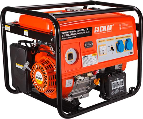 Бензиновый генератор УГБ-4000Е 4 кВт