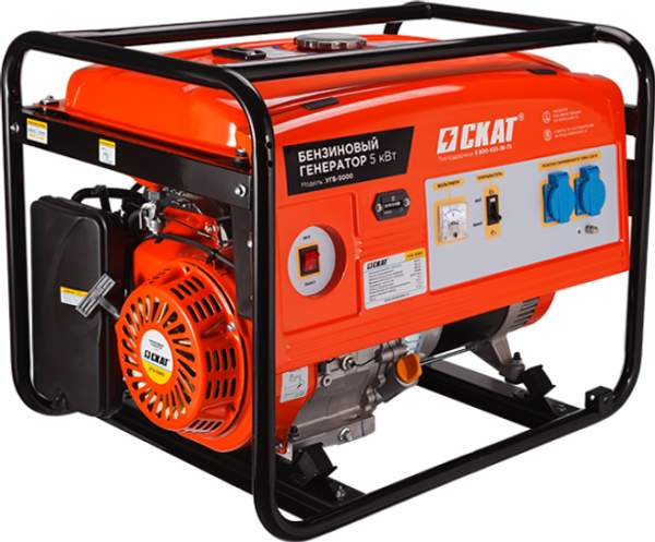 Бензиновый генератор УГБ-5000 5 кВт