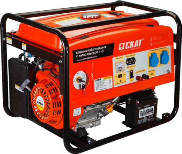 Бензиновый генератор УГБ-5000Е АВТО 5 кВт автозапуск
