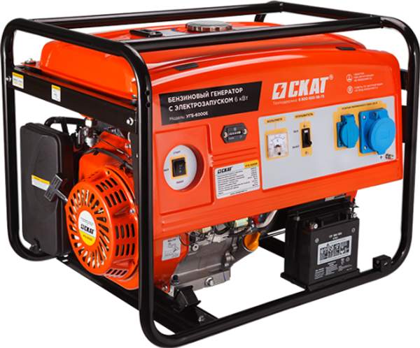 Бензиновый генератор УГБ-6000Е 6 кВт