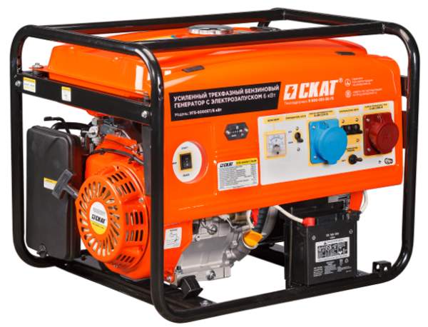 Бензиновый генератор УГБ-6000ЕT/6кВт 6 кВт
