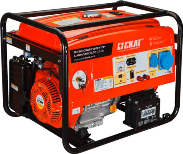 Бензиновый генератор УГБ-7500Е АВТО 7.5 кВт автозапуск