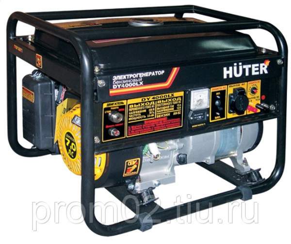 Бензогенератор Huter DY4000LX (3кВт/230В)