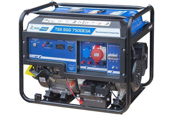 Бензогенератор TSS SGG 7500Е3A (бензиновый генератор, 3ф, 7,5 кВт)