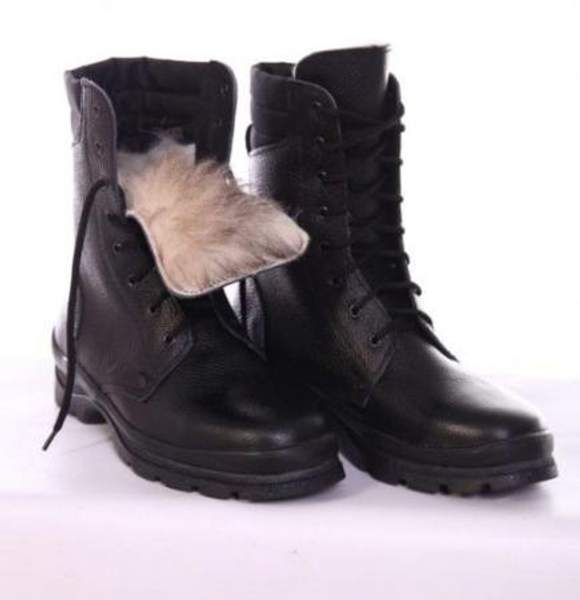 Берцы подростковые «Зимние» натуральный мех