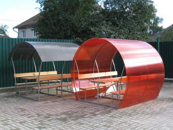 Беседка "Дачная" (Беседка "Дачная" СПК 4мм прозрачный)