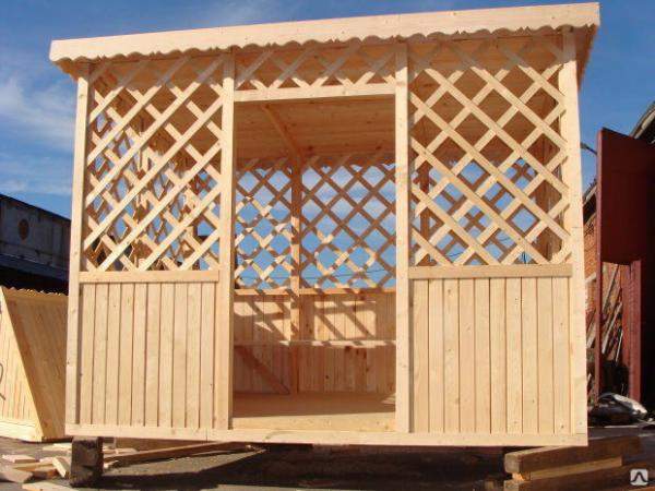 Беседка для дачи деревянная 3 метра