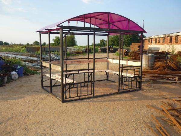 Беседка «Семейная» с фронтонами