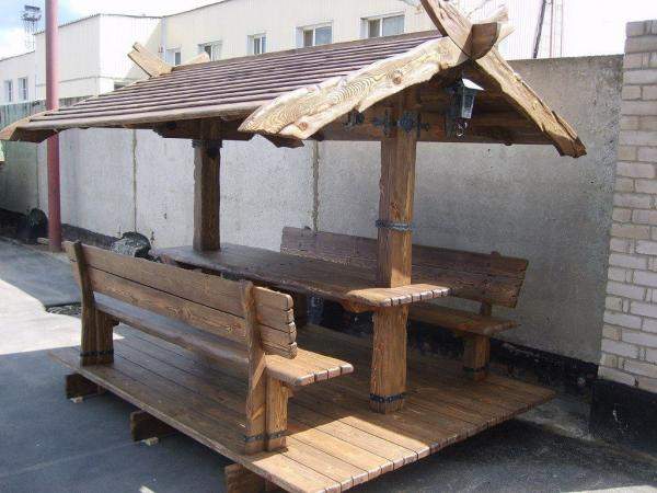 Беседки деревянные под старину