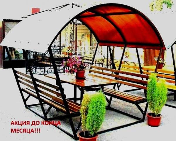 Беседки с лавками в Нижнем Новгороде