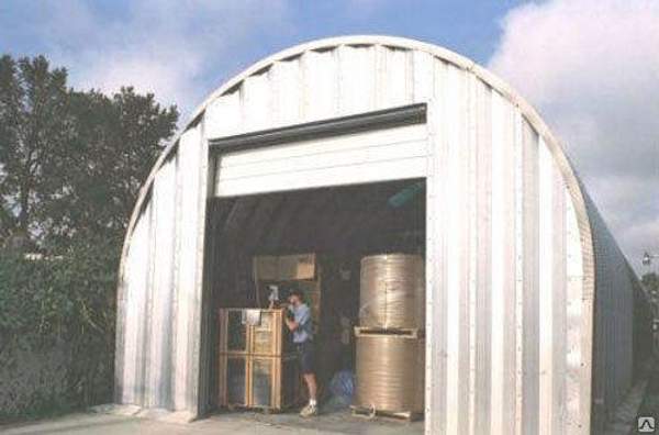 Бескаркасный арочный ангар