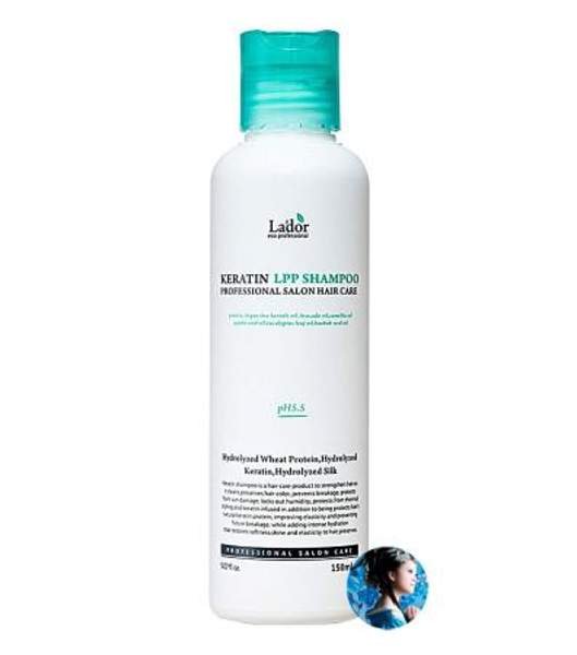 Бесщелочной кератиновый шампунь Lador Keratin LPP Shampoo, 150 ml