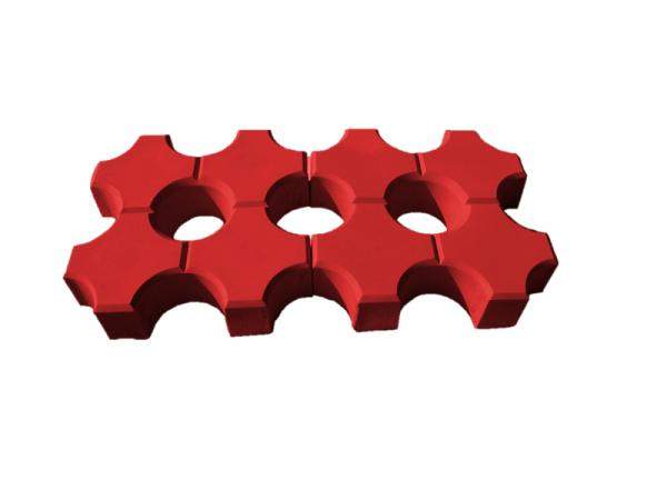 Бетонная плитка на дорожки ЭКО 265х265х60 (красная)