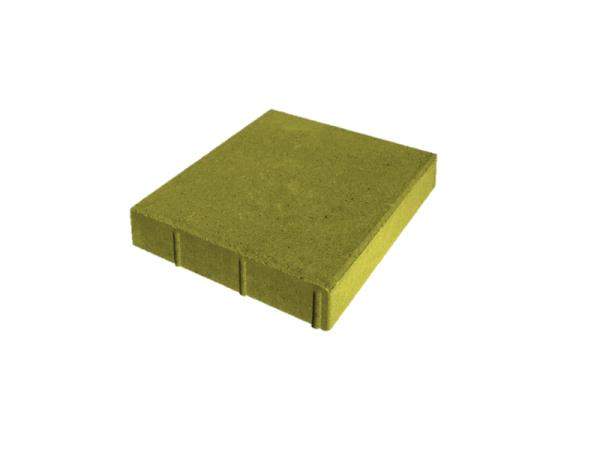 Бетонная плитка на дорожки вибропрессованная КВАДРАТ 380х380х60 (оранжевая)