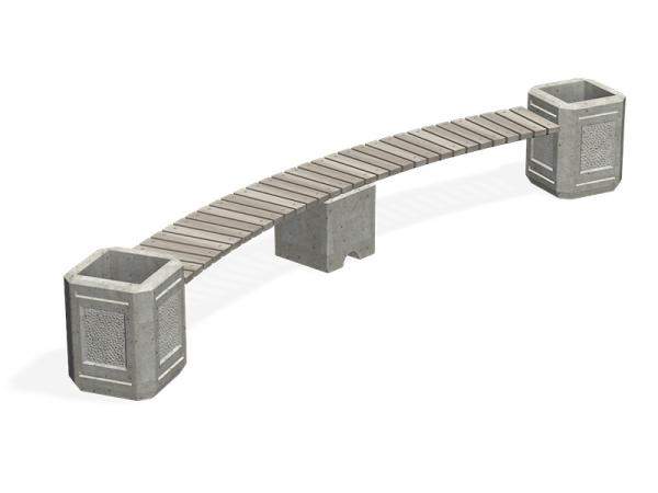 Бетонная скамейка С-186