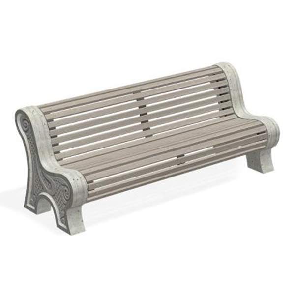 Бетонная скамейка С-43