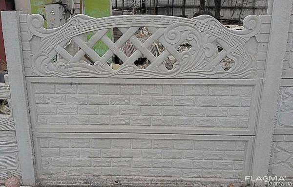 Бетонный забор "Кирпич"