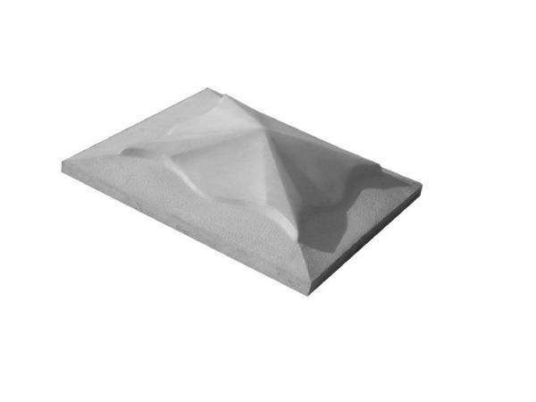 Бетонные крышки на столбы 450х450 (серая)