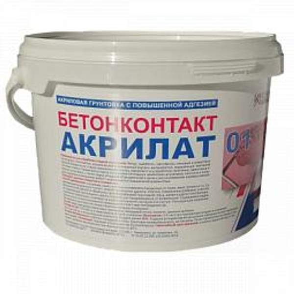 БЕТОНОКОНТАКТ АКРИЛАТ 01 (акриловая грунтовка с повышенной адгезией)