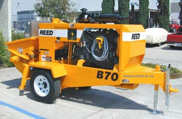 Бетононасос REED (США) B70 54 куб.м/ч Подача: горизонт 228 м, вверх 91м