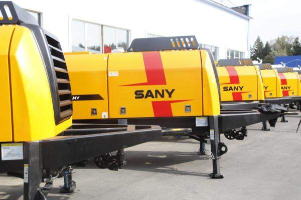 Бетононасос стационарный (буксирный) SANY HBT6016C-5S