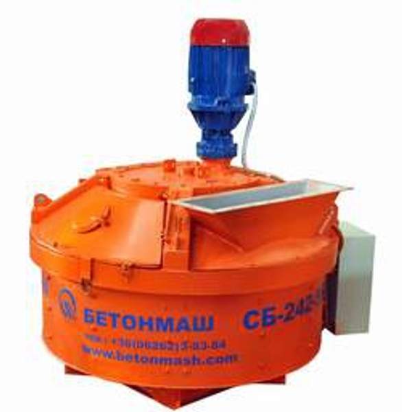 Бетоносмеситель планетарно-роторный СБ-242-5К объем 560 л