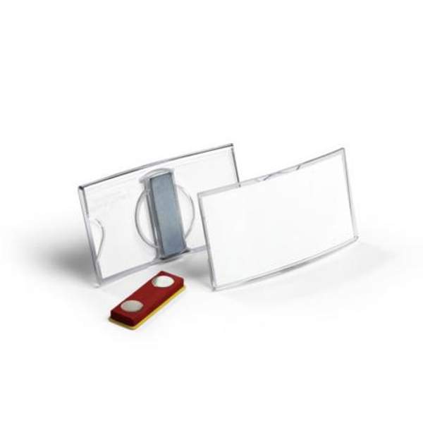 Бейдж Durable Convex, с магнитным клипом, 40 x 75 мм, акрил D8123-19